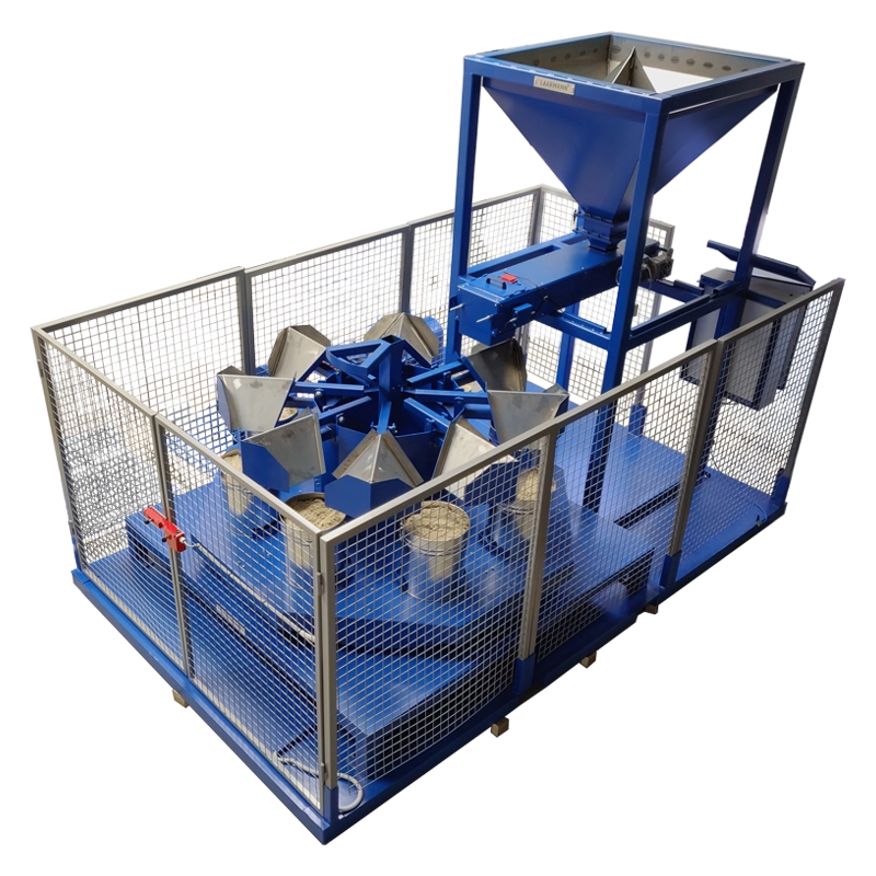 300L rotary sample divider installation
