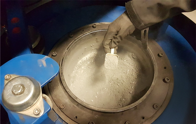 LM5000 Pulverisierer-Ringmühle – Mahlkammer mit Prüfergebnis